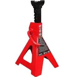 BIG RED Torin 1 Pair Steel Jack Stands, Red, 12 Ton (24,000 lbs) Capacity