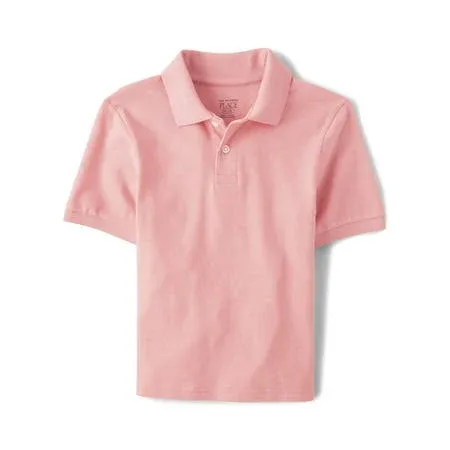 The Children's Place Boys Short Sleeve Solid Pique Polo