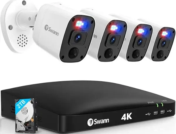 Swann 4 Camera 8 Channel 4K Ultra HD Security System