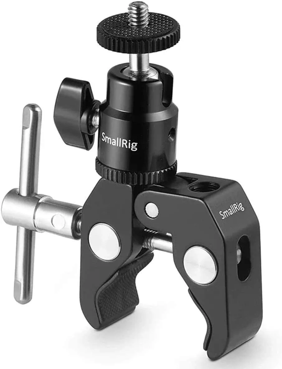 SmallRig 1124 Clamp Mount with 1/4" Screw Ball Head Mount