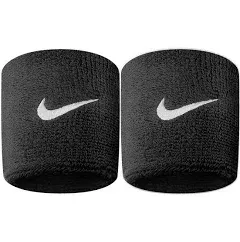 Nike Unisex Wristband Swoosh Logo Sweatband Red Cuffs Absorbent - PAIR