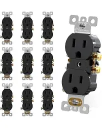 Duplex Receptacle Outlets, 20Amp 125V Wall Outlet, Residential, TR, 3-Wire 