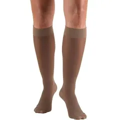 Truform Sheer Compression Stockings, 15-20 Mmhg, Women&#039;S Knee High Length