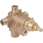 Symmons S262BODY Temptrol Pressure-Balancing Tub/Shower Valve with Versaflex Integral Diverter, Brass