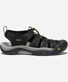 KEEN Men's Newport H2 Closed Toe Water Sandals, Raya Black, 8