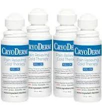 Cryoderm Cold Therapy Roll On 4 Pack