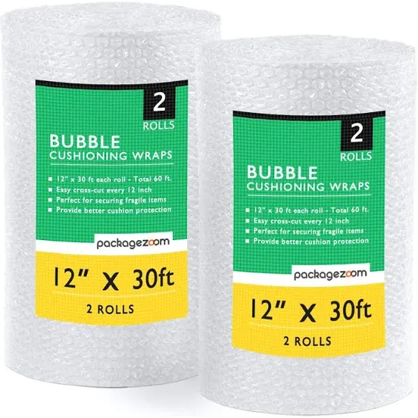 1 Pack 12 Inch X 30 Ft. Bubble Cushioning Wrap Shipping Packing Moving Supplies 