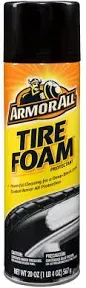 Armor All Tire Foam, Tire Cleaner Spray for Cars, Trucks, Motorcycles, 20 Oz Each, 1.25 Pound (Pack of 1)