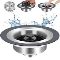 Upgraded 3 in 1 Kitchen Sink Drain Strainer and Stopper