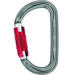 Petzl M34A RL Carabiner, Twist-Lock, Aluminum, Gray