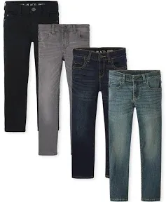 The Children's Place Boys 4-Pack Stretch Straight Leg Jeans