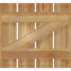 Ekena Millwork TimberCraft 5 3/8" Spaced Board-n-Batten Shutters w/Z-Bar