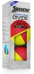 Srixon Q-Star Tour Divide Golf Balls One Size, Yellow/Red 