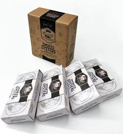 Otter Kingdom Premium Smoked Oysters (Pack of 4)