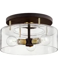 Troy Lighting Bergamot Station 3-Light Semi Flush Ceiling Light C7542