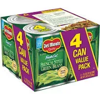 Del Monte Green Beans, No Salt Added, French Style - 14.5 oz