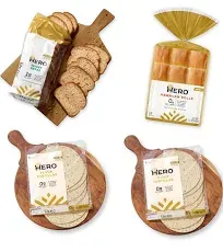 Hero Bread Hero Hits Bundle — 0g Net Carb Hawaiian Rolls, Tortillas & 1g Net Carb Seeded Bread | 0g Sugar, High Fiber, 100 Calories per serving | Net Low Carb & Keto-Friendly