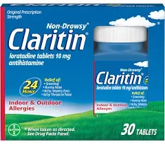 Claritin Non-Drowsy  24 Hour Allergy Relief-10 mg-45 Tablets- Exp 3/25