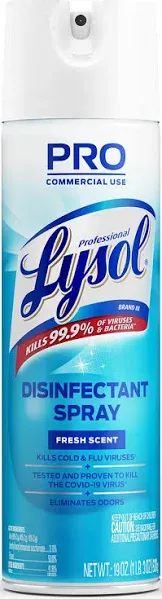 Lysol Sanitizing And Antibacterial Spray (Pack of 1) | 19 Fl Oz | Lemon Breeze | Disinfecting And Deodorizing | Packaging May Vary