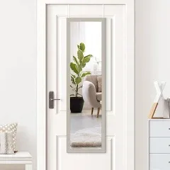 Americanflat 12x48 Over The Door Mirror Hanging Door Bedroom Full Length