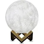 Himalayan Glow Moon Lamp, Cool Night LightDimmable LED Colors, Remote & Touch Control - Unique Gift for Birthday and Christmas