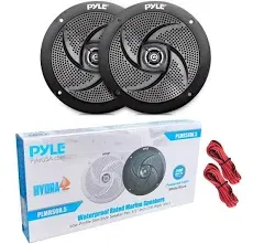 Low-Profile Waterproof Marine Speakers - 240W 6.5 Inch 2 Way 1 Pair Slim Style W