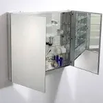 Fresca 40" Wide x 36" Tall Bathroom Medicine Cabinet with Mirrors