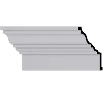 12 1/8"H x 7 1/8"P x 94 1/2"L Large Crown Fascia Moulding Ekena Millwork