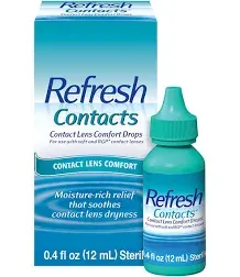 Refresh, Refresh Contact Lens Comfort Moisture Drops, 12 ml