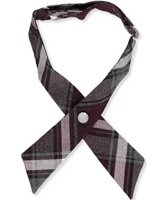 French Toast Girls' Plaid Woven Neckband