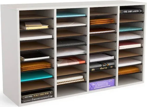 Safco Adjustable Wood Literature Organizer