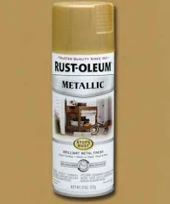 Rust-Oleum Stops Rust 6-Pack Satin Gold Rush Spray Paint (NET WT. 11-oz) | 7270830SOS