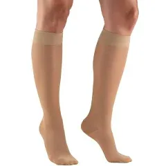 Truform Women's Sheer Compression Stockings 15-20 mmHg Knee High