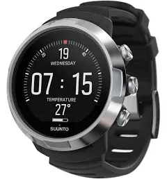 Suunto D5 All Black Dive Computer with Color Screen And Exchangeable Straps