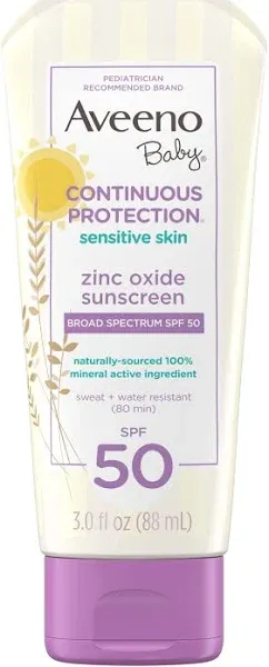 Aveeno Zinc Oxide Spf 50 Sunscreen (3 fl oz)