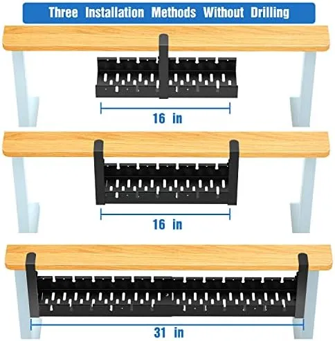 No Drilling Extendable Under Desk Cable 1 Pack 31&#039;, 31&#039; 