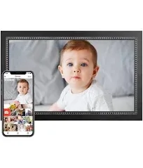 32GB FRAMEO 10.1 Inch Smart WiFi Digital Photo Frame 1280x800 HD IPS LCD Touch Screen, Auto-Rotate, Motion Sensor, Built in 32GB Memory, Share Moments Instantly via Frameo App from Anywhere