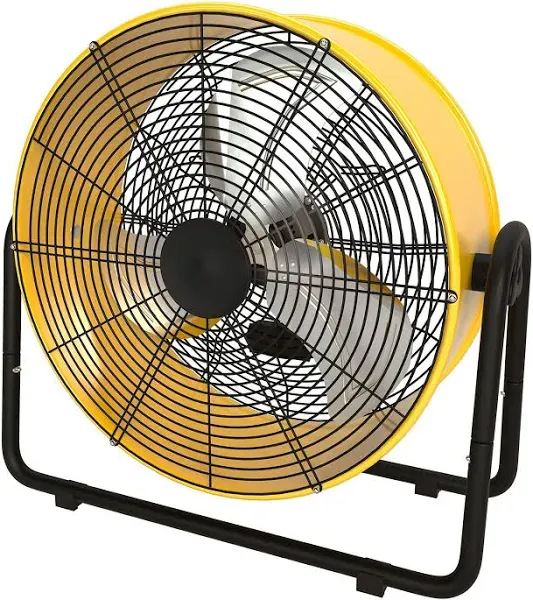 Simple Deluxe Heavy Duty Metal Industrial Drum Fan, 3 Speed Floor Fan for Warehouse, Workshop, Factory and Basement