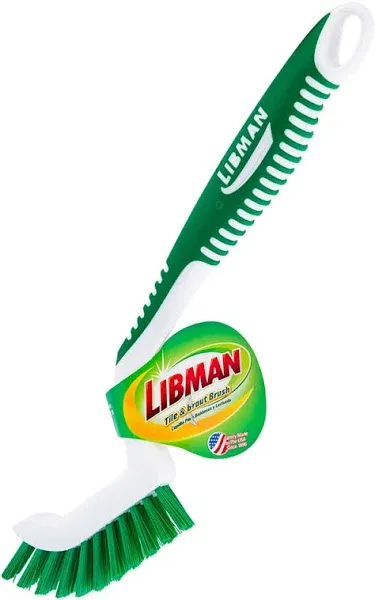 Libman 18 Tile and Grout Brush with Ergonomic Handle (00018)