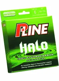 P-Line Halo Fluorocarbon Line Mist Green 10lb