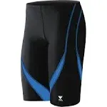 TYR Men's Alliance Splice Jammer, Black/Blue, Size 34