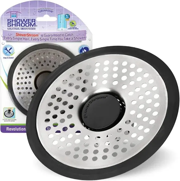 ShowerShroom Ultra Strainer Hair Catcher Drain Protector for Shower Stall Drains