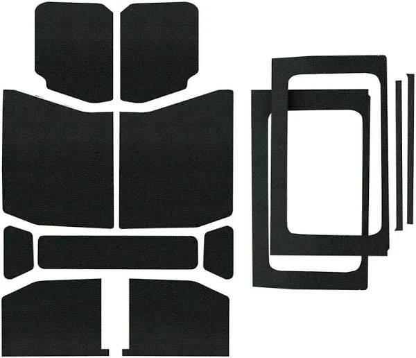 DEI 2018-Up Jeep Wrangler JL 4-Door Headliner Complete Kit 13-Pc - Black