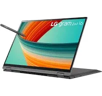 LG Gram 16&#034; 2560x1600 2-in-1 Touch Screen Laptop Intel i7-1360P 16GB 512GB New