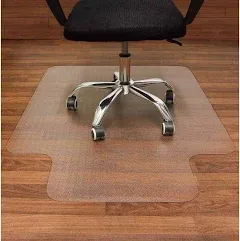 AiBOB Nontoxic Office Chair Mat for Hardwood Floor, 36 x 48 Inches, Easy Glide F