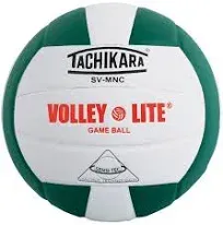 Tachikara Volley-Lite Indoor Volleyball, Scarlet/White/Black