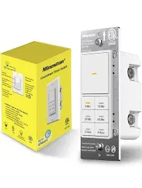 Minoston 4 Hour Timer Switch 5-10-30-60 Min 2-4 Hour Countdown Timer Switch f...