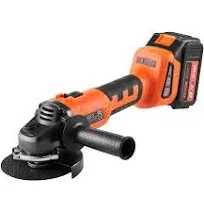 VEVOR Cordless Angle Grinder Kit, 4-1/2" 9000RPM Brushless Motor, 3 Variable Speed Electric Grinder Power Tools with 20v 4.0Ah Battery & Fast Charger, Ideal for Cutting, Polishing, Rust Removal