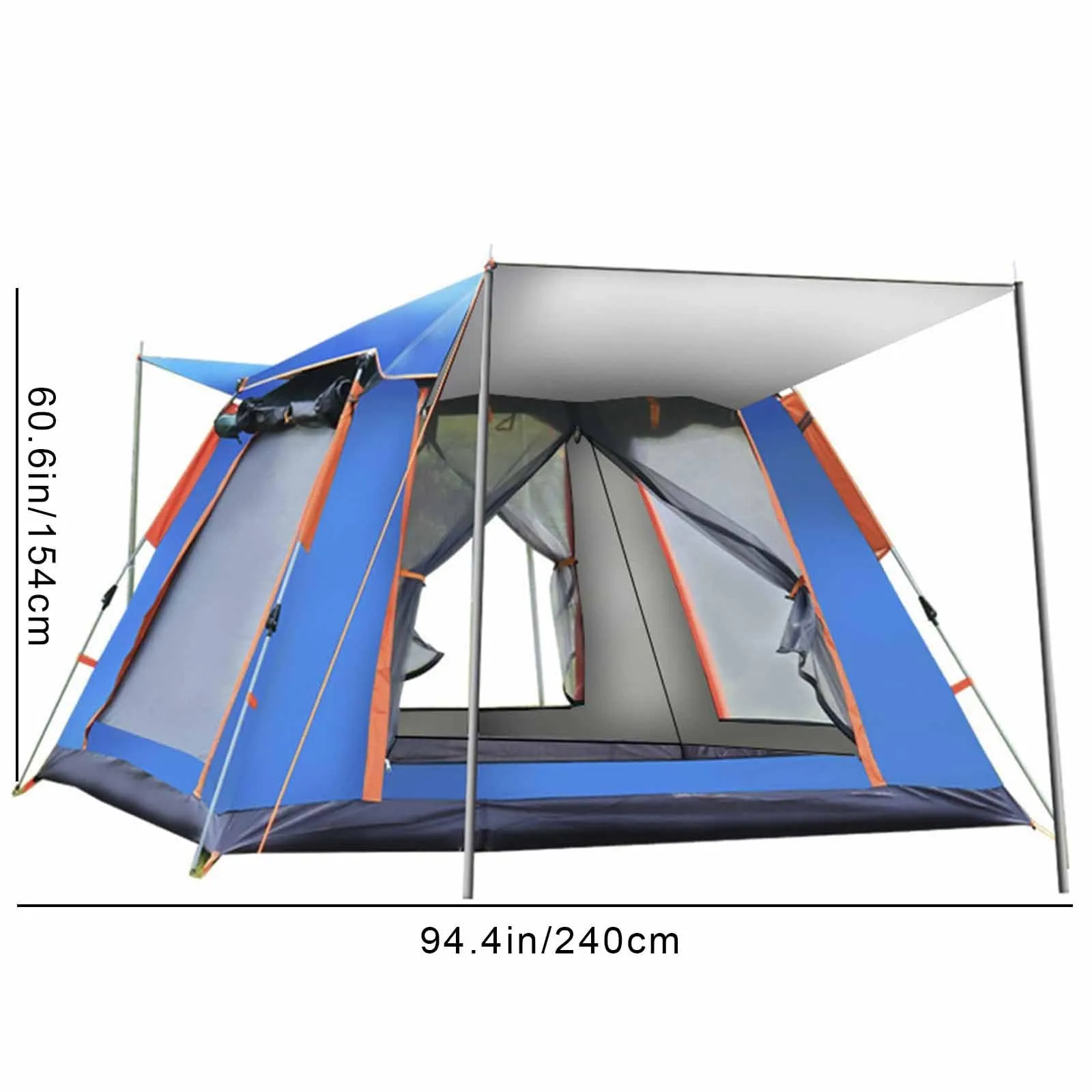 3/4 Person Canbin Tent with Automatic Pop-Up Design and Carry Bag