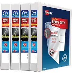 Avery Heavy-Duty Non Stick View Binder with DuraHinge and Slant Rings